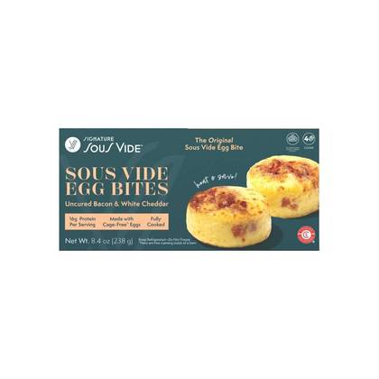 Cuisine Solutions Signature Sous Vide Whole Egg and Uncured Bacon Egg Bites - 8.4oz/2ct