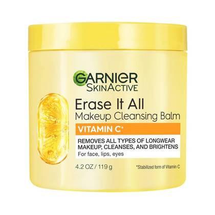 Garnier Makeup Cleansing Balm Vitamin C - 4.2oz: Paraben-Free, Silicone-Free, Sulfate-Free, With Micellar Water