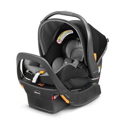 Chicco KeyFit Max ClearTex Infant Car Seat - Legend: Fits 3 Car Seats Across, No-Rethread Harness, Machine Washable Seat Pad