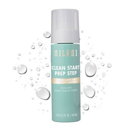 Milani Clean Start Prep Step Hypochlorous Acid Facial Mist - 2.03 fl oz: Priming, For Normal Skin