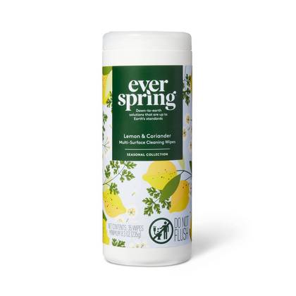 Lemon & Coriander Wipes - 35ct - Everspring™