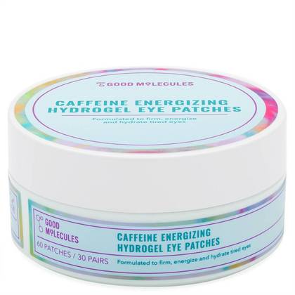Good Molecules Caffeine Energizing Hydrogel Eye Patches - 60ct: Fragrance-Free, Vegan, Mask, For Sensitive Skin
