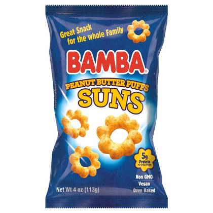 Osem Bamba Peanut Butter Puffs - 4oz: Toddler Snack, 2nd Stage, Ready to Eat, Bag Container, Baby Snack