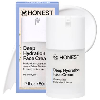 Honest Beauty Deep Hydration Face Cream with Shea Butter - 1.7 fl oz: Unscented, Anti-Aging, Sensitive Skin