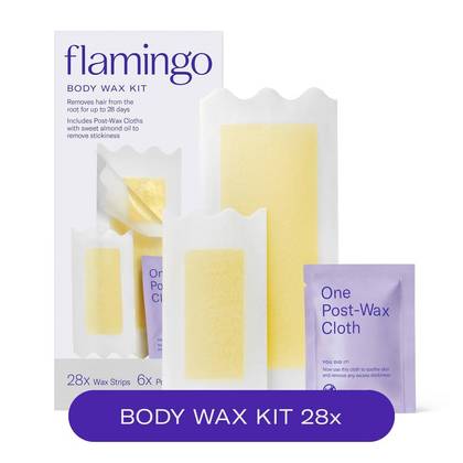 Flamingo Body Wax Kit - 28ct: Whole Body, All Hair Types, Unscented