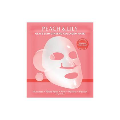 Peach & Lily Glass Skin Ginseng Collagen Mask Single - Ulta Beauty: Vegan, No Fragrance Added, Face Application, Sensitive Skin