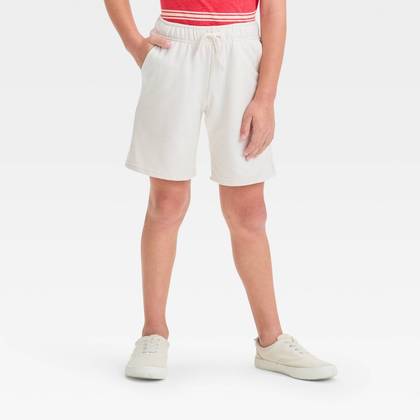 Boys' Pull-On 'At the Knee' Knit Shorts - Cat & Jack™ Beige L