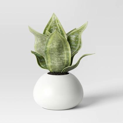 4.5" Mini Artificial Snake Plant - Threshold™