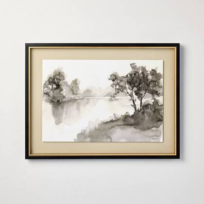 18"x24" Washed Stream Framed Wall Art - Hearth & Hand™ with Magnolia