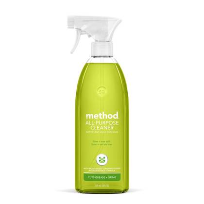 Method Lime + Sea Salt Cleaning Products All Purpose Cleaner: Hypoallergenic, Phosphate-Free, 28 fl oz Spray