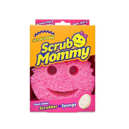 Scrub Daddy Scrub Mommy Dual-Sided Scrubber + Sponge: Foam Material, 4" Height, 6" Width, Cleaning Tools
