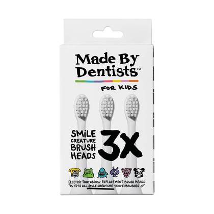 Made by Dentists Kids' Electric Toothbrush Replacement Heads - 3pk: Non-Toxic, Nylon, Oral Care Accessories