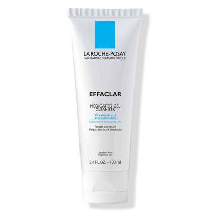 La Roche Posay Effaclar Acne Face Cleanser Medicated Gel Face Cleanser with Salicylic Acid for Acne Prone Skin - 3.4 fl oz
