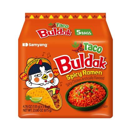 Samyang Buldak Taco Spicy Ramen Noodles - 23.8oz/5ct