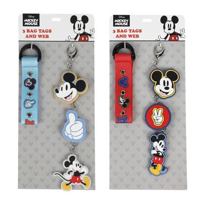 Disney Mickey Printed Handbag Strap with Bag Charm