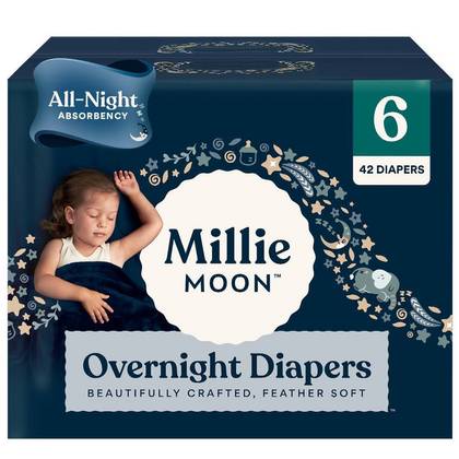 Millie Moon Disposable Overnight Diapers - Size 6 - 42ct