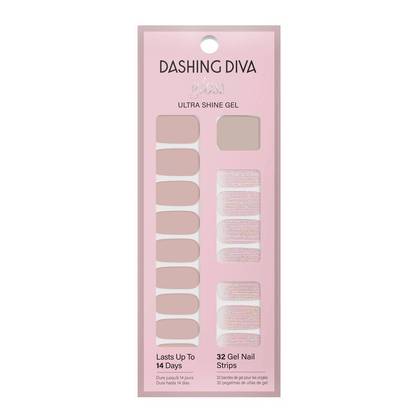 Dashing Diva Gloss Gel Nail Polish Strips - Taupe Hat - 32ct: Medium Tones, Nail Art, Travel Size