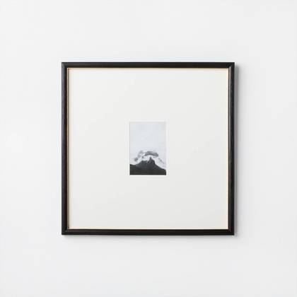 20"x20" Matted to 5"x7" Gallery Wall Frame Black/Brass - Threshold™ designed with Studio McGee: Wood, Sawtooth Hanger