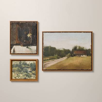 3pc 10x8" and 10x12" and 18x14" Mixed Gallery Wall Art Set - Hearth & Hand™ with Magnolia