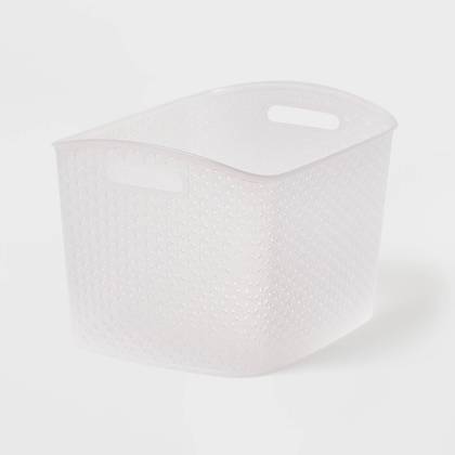 Y-Weave XL Curved Decorative Storage Basket Translucent - Brightroom™
