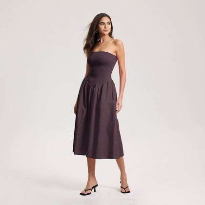 Women's Sleeveless Tube Knit Maxi A-Line Dress - A New Day™ Purple L