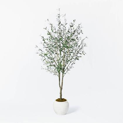 90" Artificial Olive Tree - Threshold™ designed with Studio McGee: No Assembly, Indoor Polyester Decor