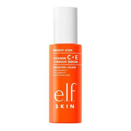 e.l.f. SKIN Bright Icon Vitamin C + E + Ferulic Face Serum - 1 fl oz: Paraben-Free, Sulfate-Free, Vegan, Unscented