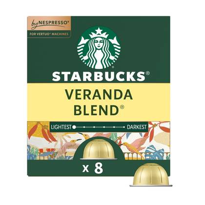 Starbucks by Nespresso Vertuo Capsules Veranda Blend Blonde Roast Coffee Pods - 8ct