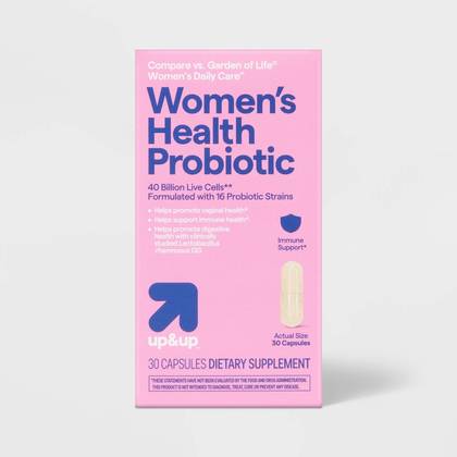 Women's Optimal Health Probiotic for Vaginal, Immune and Digestive Support Capsules - 30ct - up&up™