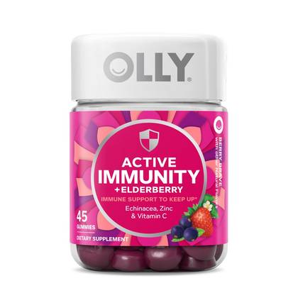 OLLY Active Immunity + Elderberry Gummy Supplement - 0.48lb/45ct