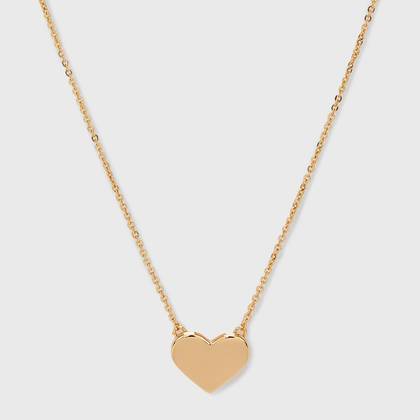 Heart Pendant Necklace - A New Day™ Gold: Nickel-Free Metal, Lobster Claw Clasp, 16 Length"