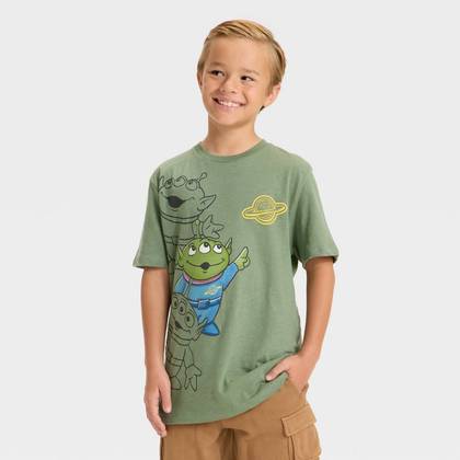 Boys' Toy Story Aliens Short Sleeve Graphic T-Shirt - Green XL