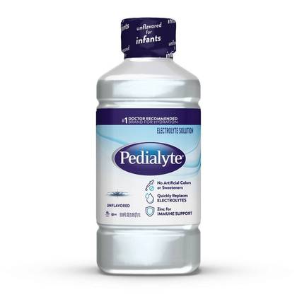 Pedialyte Electrolyte Solution Hydration Drink - Unflavored - 33.8 fl oz: Kosher, Halal, Gluten-Free, Ready to Drink