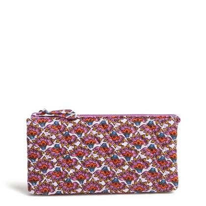 Vera Bradley Women's Outlet Cotton Essential Trio Clutch Scaevola Fan