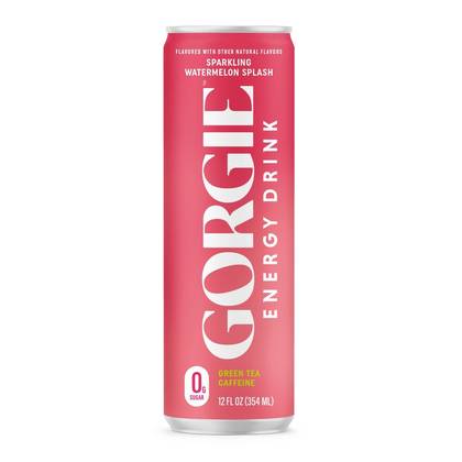 Gorgie Watermelon Splash Sparkling Energy Drink - Sugar Free - 12 fl oz Can