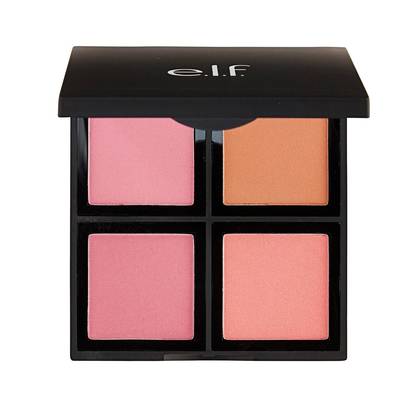 e.l.f. Powder Blush Palette Light - 0.47oz: Paraben-Free, Vegan, Semi-Matte, Recommended for Oily Skin