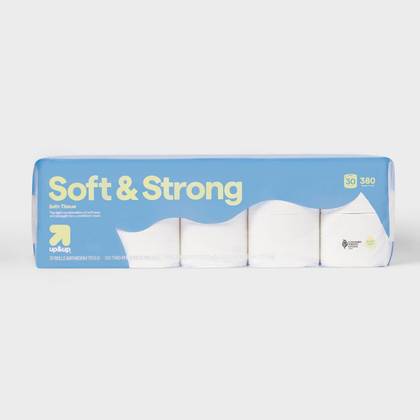 Soft & Strong Toilet Paper - 30 Rolls - up&up™: Mega Size, 380 Sheets Per Roll