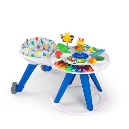Baby Einstein Around We Grow 4-in-1 Walk-Around Discovery Activity Center: Plays Music, Geometric Pattern, Animal Theme