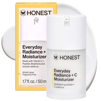 Honest Beauty Everyday Radiance and C Moisturizer with Vitamin C - 1.7 fl oz: Noncomedogenic, Unscented Face Cream