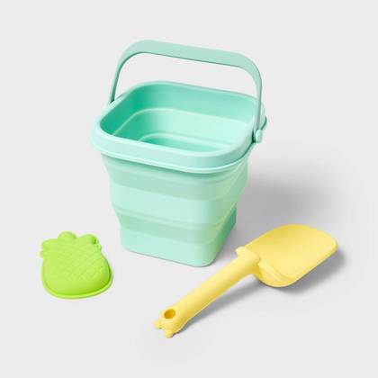 3pc Silicone Sandcastle Set - Sun Squad™: Toddler Beach Activity Toy